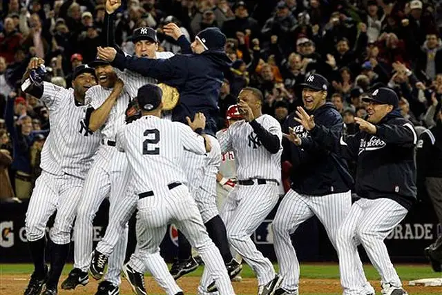 The Yankees won the first championship of this decade and they won the last one. In between, years of frustration and failure led to titanic changes, but on a November night in the Bronx, all of that was forgotten. The 2009 postseason cemented the clutch reputation of Derek Jeter and the reminded us of the invincibility of Mariano Rivera but also made a hero out of A-Rod, who erased years of postseason struggles with six home runs and 18 RBIâs and a .356 average. Add in Sabathiaâs pitching, Damonâs âdouble-stealâ and Matsuiâs Game 6 heroics and the Yankees brought title #27 to the Bronx. And, as per the custom, the team and its fans celebrated with a ticker tape parade.- Peter Trinkle